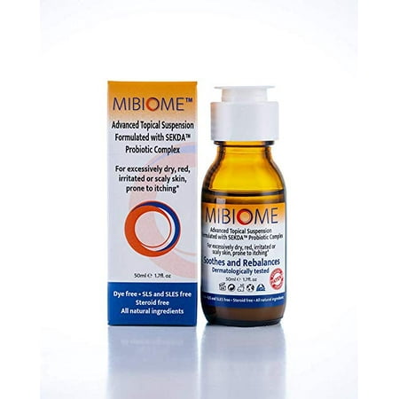 MiBiome All Natural Advanced Topical Suspension Formulated with a Probiotic Complex to Soothe and Re-Balance Your Skin, for Psoriasis, Rosacea, Eczema, Rashes, Itchiness & Redness