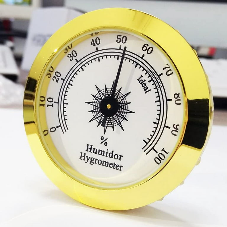 Credo Analog Hygrometer Cigar Humidity Gauge for Humidors