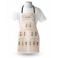 thumbnail image 4 of Family Apron, Vintage Style Family Tree with Members Avatars Genealogy and Kinship Concept Print, Unisex Kitchen Bib with Adjustable Neck for Cooking Gardening, Adult Size, Multicolor, by Ambesonne, 4 of 4