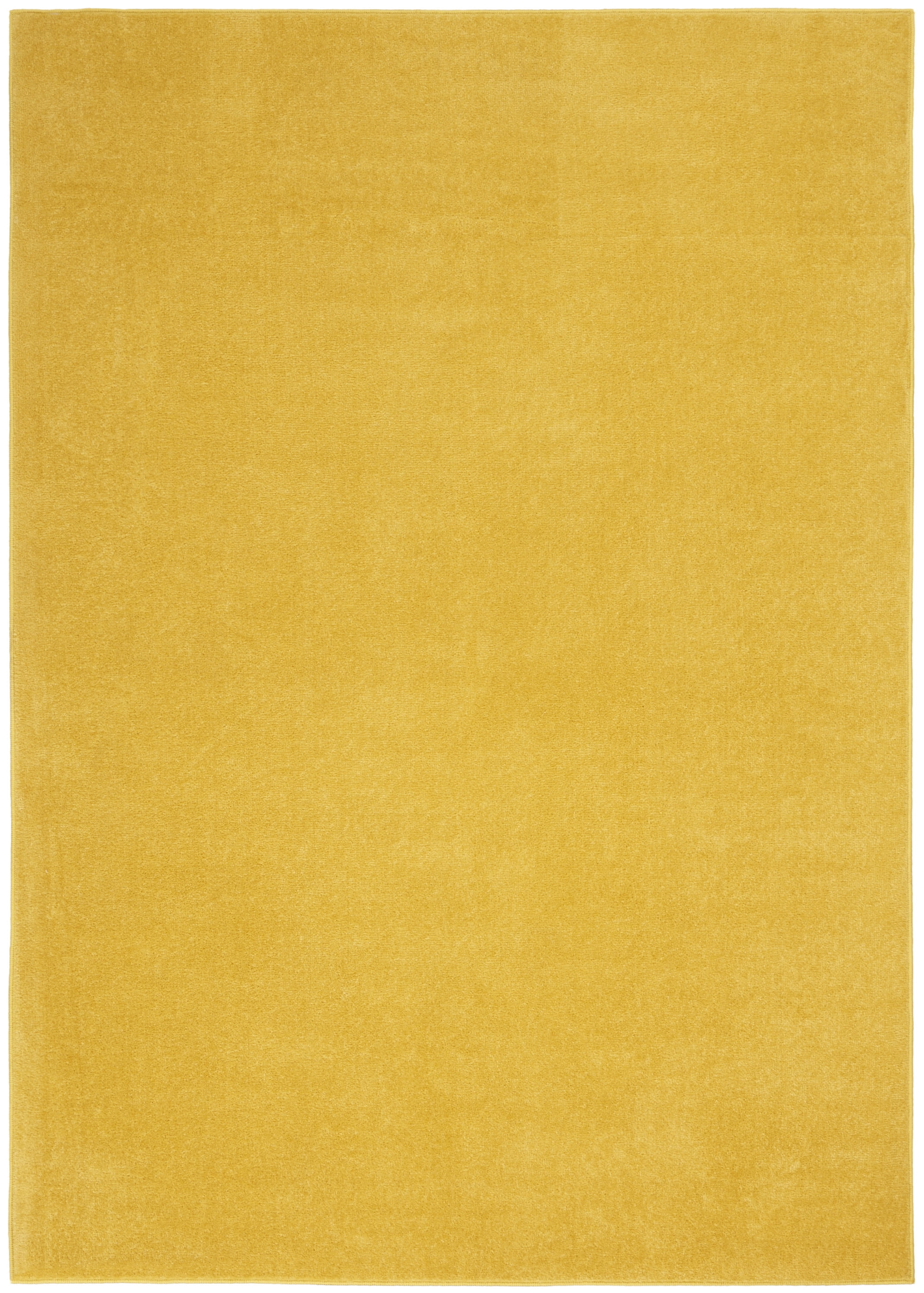 Noursion Essentials Solid Contemporary Yellow 5' x 7' Area Rug, (5' x 7 ...