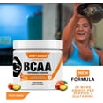 thumbnail image 2 of Honey Badger BCAA Amino Acids Electrolytes Powder, Keto, Vegan, Sugar Free BCAAs + EAA with L-Glutamine for Men & Women, Hydration & Post Workout Muscle Recovery Drink Mix, Peach Mango, 30 Servings, 2 of 7