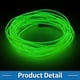 thumbnail image 4 of Cuerda de luz LED EL de 4m Unique Bargains, tira de luz de neón flexible para iluminación interior de automóviles, caja de batería (3V) verde fluorescente, 4 of 7