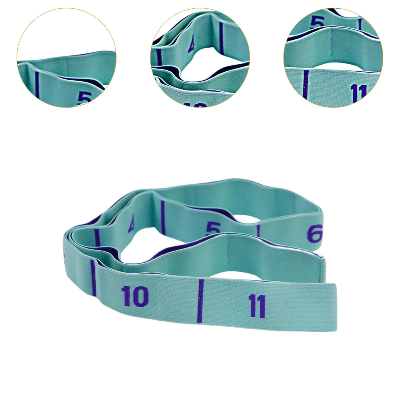 DimyFew Resistance Band Exercise Band Portable 11 Segment for Fitness Gym Stretching Blue