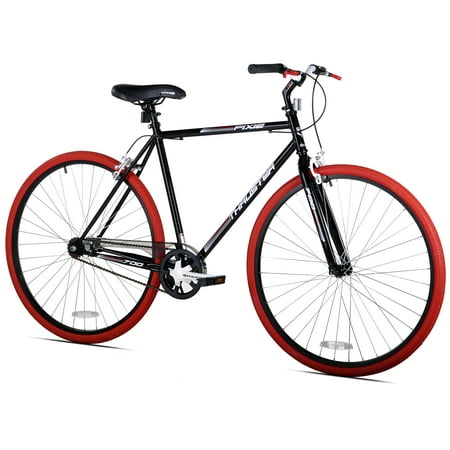 Kent 700c Thruster Fixie Men's Bike, Black/Red (Best Road Bike Brands 2019)