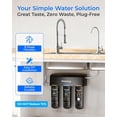 thumbnail image 3 of Restored Waterdrop TSB 8 Layer Under Sink Water Filter, Reduces PFAS, PFOA/PFOS, Fluoride, Chlorine, Bad Taste & Odor, with Dedicated Faucet, Under Sink Water Filtration System (Refurbished), 3 of 9