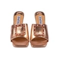 thumbnail image 2 of Ninety Union Lady Couture Casino Jeweled Metallic Square Heel Slide, Rosegold, 7, 2 of 5