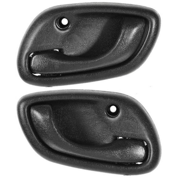 Black Interior Inner Inside Door Handle Pair Set for 95-05 Chevy Tracker DHA30242