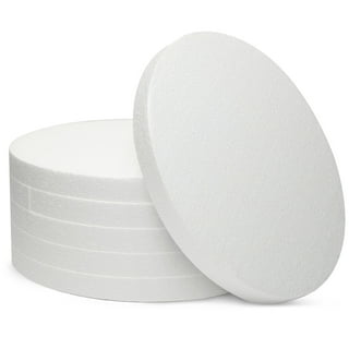 5.6 inch Foam Wreath Forms Round Craft Rings for DIY Art Crafts Pack of 2, White