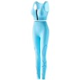 thumbnail image 2 of FNFYFH Womens Workout Sets 2 Piece Seamless Yoga Outfits High Waist Leggings Sports Bra Gym Set Front Closure, 2 of 6
