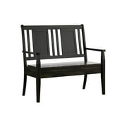 Weston Home Farmhouse Storage Bench with Panel Back