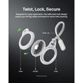 thumbnail image 4 of Belkin Apple Airtag Secure Holder With Strap - Apple Air Tag Keychain - Airtag Holder With Strap For Key Ring - Airtag Keychain Accessories - Scratch Resistant Airtag Case With Raised Edges - White, 4 of 9