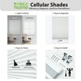 thumbnail image 4 of Regal Living Blackout Cordless Cellular Shade, Alabaster - 44" W x 64" L, 4 of 9