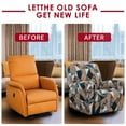 thumbnail image 3 of EIMELI Printed Recliner Slipcover Polyester Stretch Furniture Chair Cover  Brown, 3 of 6