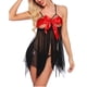 thumbnail image 2 of Conjunto de bragas Gibobby Conjunto de camisón de mujer Tanga ropa interior hueca Festival lencería Sexy de Navidad ropa interior roja Negro L, 2 of 5