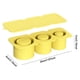 thumbnail image 4 of Bandeja para cubitos hielo con tapa cilindro silicona moldes 30-40 onzas () amarillo, 4 of 4