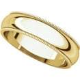 thumbnail image 5 of 5mm Comfort Fit Milgrain Band in 10k Yellow Gold - Size 11.5, 5 of 9