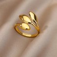 thumbnail image 4 of Anillos de acero inoxidable para mujeres y hombres, anillo de compromiso de Color dorado para fiesta y boda, joyería para dedo masculina, regalo 2023, envío gratis, 4 of 4