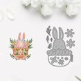 thumbnail image 3 of Cesta KSAVDFG, diseño de retazos, diseño de conejos, para tarjetas, 3 of 6