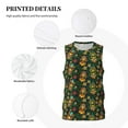 thumbnail image 3 of Honeii Mask Tropical Flower print basktball shirt for men and women, Unisex basketball jersey for Theme party-Large, 3 of 6