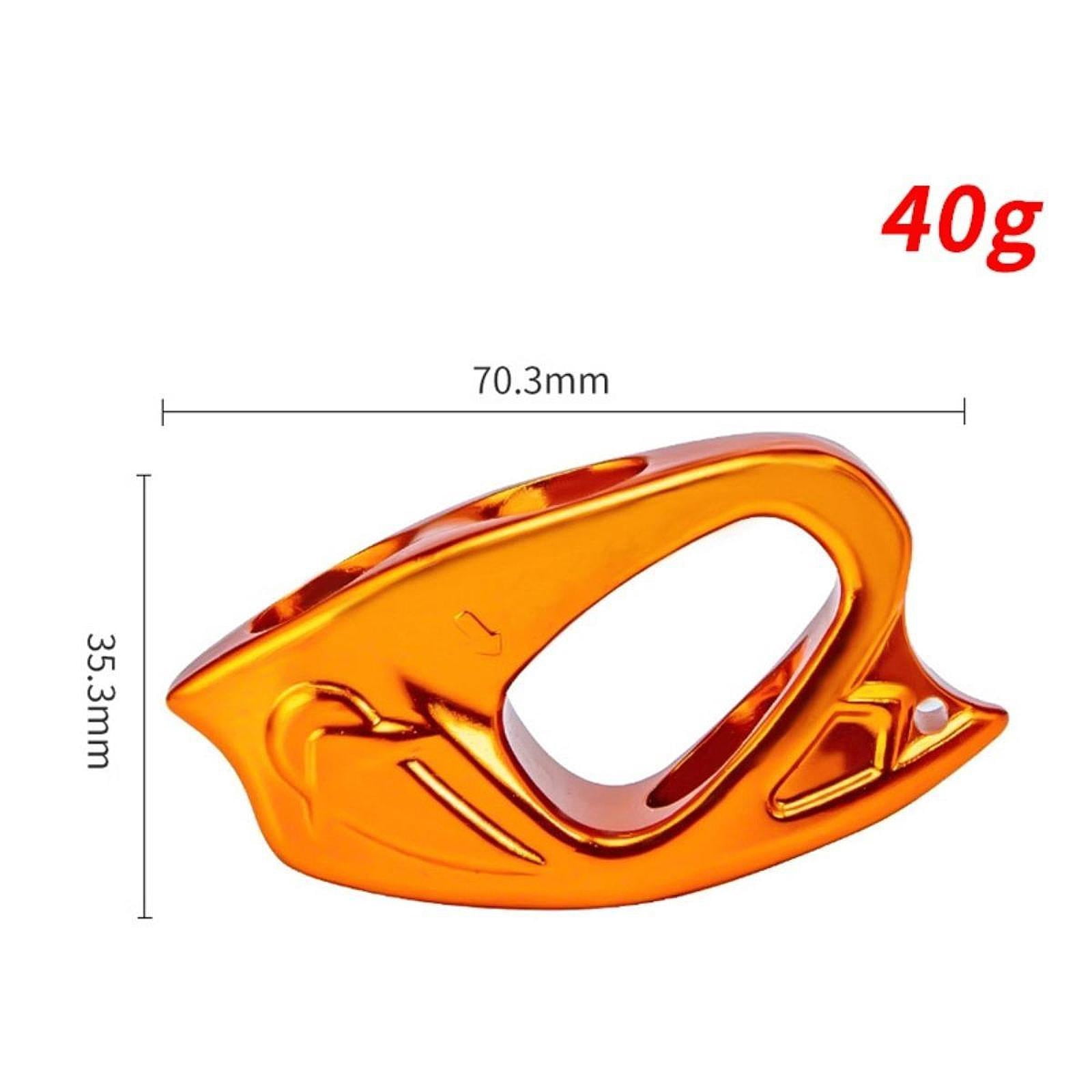 simhoa Rope Ascender Clamp Adjustable Self Locking Grip Lightweight Aluminum Rope Clamp Riser Clip for Rock Climbing Rappelling Arborist Gear Suitable for Outdoor Protection Training Gold
