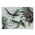 thumbnail image 1 of Hummingbird Cutting Board, Art Lily Flowers Birds and Color Splashes in Watercolor Painting Style, Decorative Tempered Glass Cutting and Serving Board, Small Size, Orange and Blue, by Ambesonne, 1 of 1
