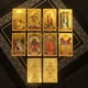 thumbnail image 2 of Cartas de Tarot de plástico impermeable, cartas de Tarot de lámina dorada, edición completa en inglés, juego de mesa de baraja de mago, enviar reglas en inglés Fivean unisex, 2 of 2