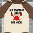 thumbnail image 4 of Inktastic Mamaw Papaw Love Me Boys or Girls Long Sleeve Baby Bodysuit, 4 of 5