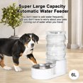 thumbnail image 3 of Bebedero automático para mascotas RIZZARI Gravity de acero inoxidable 6L, 3 of 8