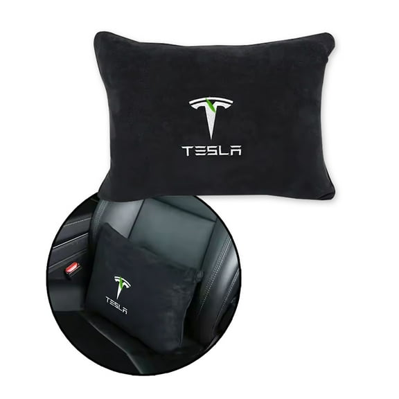 CoolKo Car Seat Lumbar Support Pillow Foam Accessory Relieve Back Pain for Driving Compatible with Tesla Model S X 3 Y & Cybertruck - 1 Piece