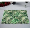 thumbnail image 2 of PKQWTM hawaiian plants palm leaves Kitchen Dining Table Mats Placemats Size 12x18 Inches, Set of 2 Pieces, 2 of 2