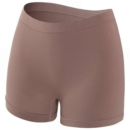 MITCOWBOY Womens Underwear Womens Boyshorts Underwear Full Coverage Soft Stretch Shorts For Women Womens Sexy Underwear Seamless Underwear For Women Brown 4XL Clearance