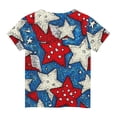 thumbnail image 5 of Fengactive Kids Girls Boys 4th of July Independence Day Short Sleeve T Shirt Size 3T-14T Cute Print Casual Top, 5 of 6
