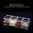 thumbnail image 4 of Juego De Frasco De Salsa Acrílica, Caja De Condimento Transparente Con Botella Separada Para Almacenamiento De Cocina, Duradero Y Seguro, 4 of 7