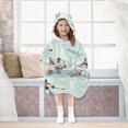 thumbnail image 7 of FORMRS Wearable Blanket Hoodie with Sleeves for Kids Cozy Flannel Sweatshirt, Ice Play, 7 of 7