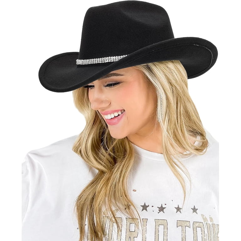 3349 Western Cowboy Hat For Men Women Classic Fedora With Buckle Western Cowboy Hat for Men Women Classic Fedora Hat with  main image 3