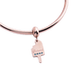 thumbnail image 2 of Charm para Pulsera LuckyLy, Dije de Paleta, Acero Inoxidable y Zirconia Cúbica, Modelo Loly rosa UNITALLA, 2 of 8