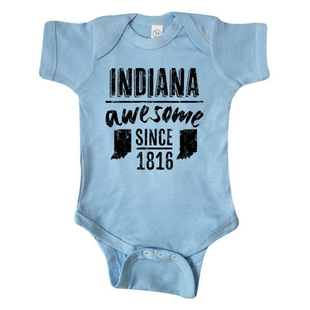 

Inktastic Indiana Awesome Since 1816 Gift Baby Boy or Baby Girl Bodysuit