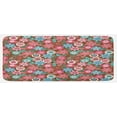 thumbnail image 1 of Floral Kitchen Mat, Vibrant Bunch of Various Flower Petals Florets Shabby Form Illustration, Plush Decorative Kitchen Mat with Non Slip Backing, 47" X 19", Pink Brown and Teal, by Ambesonne, 1 of 1
