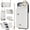 White, variant on Crossbody Wallet Case for iPhone SE3 5G/iPhone 7/iPhone 8/iPhone SE2, Card Slot Phone Case with Zipper Pocket Kickstand Purse Hand Strap Cover Removable Crossbody Wrist Strap Flip Case -Black