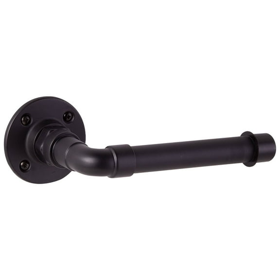 Design House 580662 Kimball Retro Toilet Paper Holder for Bathroom Satin Black