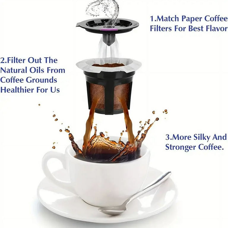 1pc Reusable K Cups For Keurig, Reusable K CUP Coffee Filter Refillable  Single K CUP For Keurig 2.0 1.0 BPA Free - Walmart.com