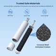 thumbnail image 5 of GLACIER FRESH Replacement for RPWFE, RPWF (Built-in CHIP) Refrigerator Water Filter, Compatible with GFE28GYNFS, GFE28GELDS, PFE28KELDS, PFE28KYNFS, GFD28GELDS, PWE23KELDS, PWE23KMKES, 3 Pack, 5 of 9