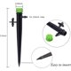 thumbnail image 5 of 100PCS Goteadores de riego verde Emisores de goteo, Micro Spray Ajustable Patrón de círculo completo de 360 ​​​​grados Aspersor de flujo de agua Se adapta a tubos de riego de 1/4 (4-6 mm), 5 of 5