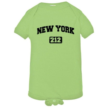 

PleaseMeTees™ Baby New York 212 Area Code I Love NY Distressed HQ Jumper