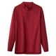 thumbnail image 2 of pstuiky camisas de manga larga para hombre, Blusas de cuello redondo, sueltas, informales, cómodas, lisas, de manga larga, para hombre salir tops xxxl, 2 of 3
