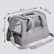 thumbnail image 5 of Bolsa de transporte portátil para perros y gatos, para viajes al aire libre, transpirable, para mascotas (negro), 5 of 5