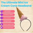 thumbnail image 2 of Diadema en forma de cono de helado Nicky Bigs Novelties de felpa, 18 cm, 2 of 7