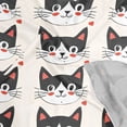 thumbnail image 4 of Square Scarf Headscarf Shawl Printed Scarf 23.62×23.62 Inches Fashionable Decorative Scarf Black Cat Face, 4 of 6