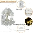 thumbnail image 5 of Flower String Lights Battery Operated, 158" Lotus Flower Fairy Lights with Auto Timer 8 Modes, Soft Rubber Flowers String Lights Waterproof for Kids' Room Garden Patio Décor (Warm White), 5 of 7