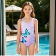 thumbnail image 5 of YunPes Print Swimsuits for Girls Sleeveless Bodysuit Quick Dry Lightweight Swimwear Summer Beach Pool Bathing Suits for Kids 5-16 Years, 5 of 7